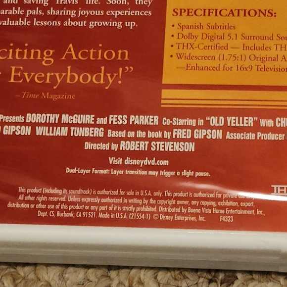 Old Yeller Vault Disney Collection 2 Disc DVD - Picture 7 of 12